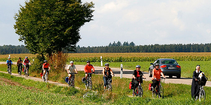 15 F3 Auf Fahrrad-Wallfahrt in Oberschwaben